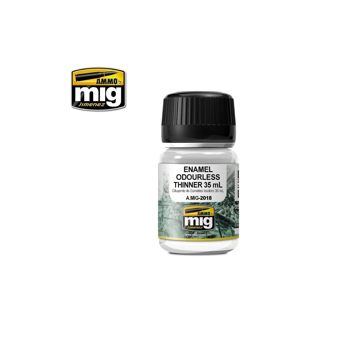 Odorless thinner paint Enamel (35ml) Mig - A.MIG-2018 Odorless thinner paint Enamel (35ml) Mig - A.MIG-2018
