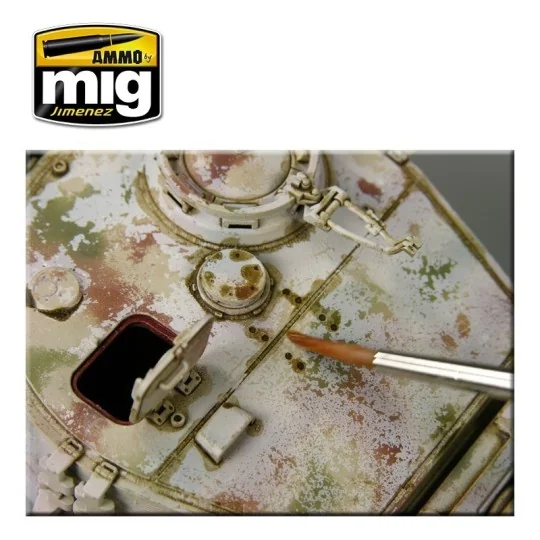 A.MIG-1000-Brown WASH for German Dark Yellow 35ml Mig