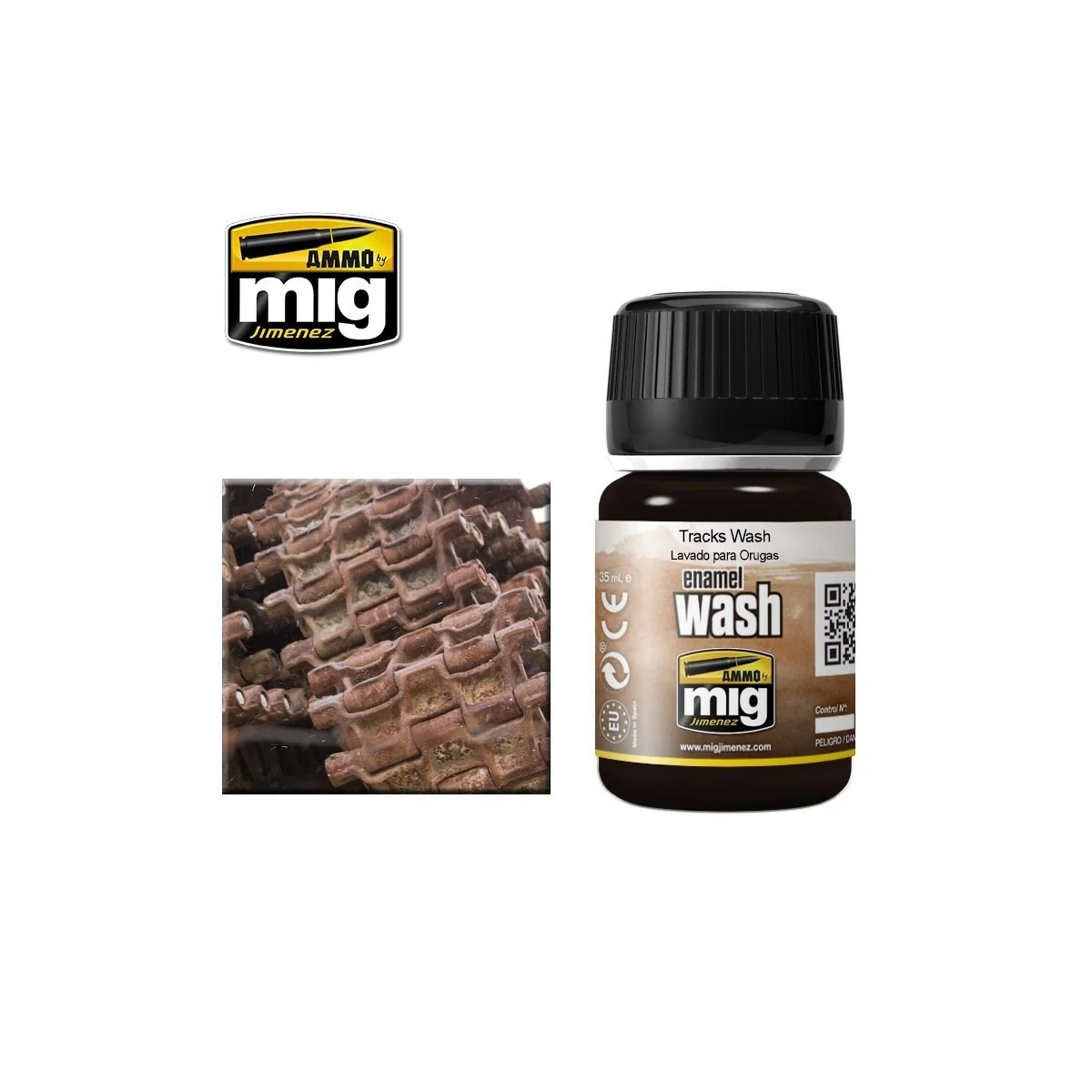 WASH Tracks chenilles 35ml Mig - A.MIG-1002 WASH Tracks chenilles 35ml Mig - A.MIG-1002