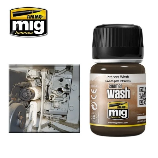 WASH Interior 35ml Mig - A.MIG-1003 A.MIG-1003-Mig Interior Wash 35ml - A.MIG-1003