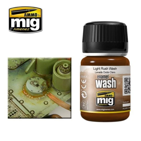 WASH Light Rust 35ml Mig - A.MIG-1004 A.MIG-1004-WASH Light Rust 35ml Mig - A.MIG-1004