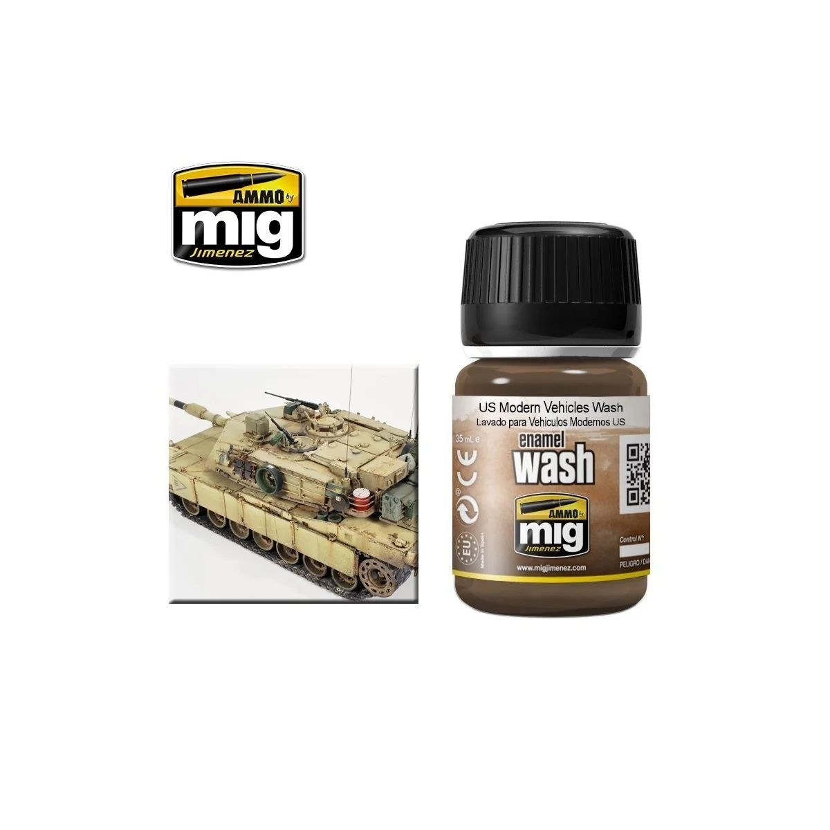 WASH sable véhicules modernes USA 35ml Mig AMMO - MIG Jimenez A.MIG-1007 - 1 WASH sable véhicules modernes USA 35ml Mig AMMO - MIG Jimenez A.MIG-1007 - 1