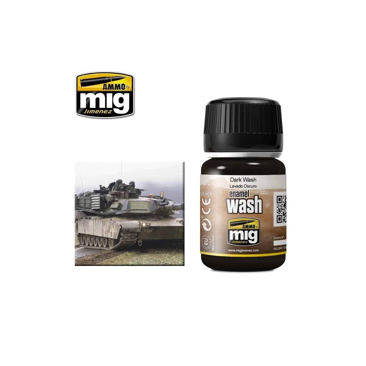 Dark Wash 35ml Mig - A.MIG-1008 - A.MIG-1008 Dark Wash 35ml Mig - A.MIG-1008 - A.MIG-1008