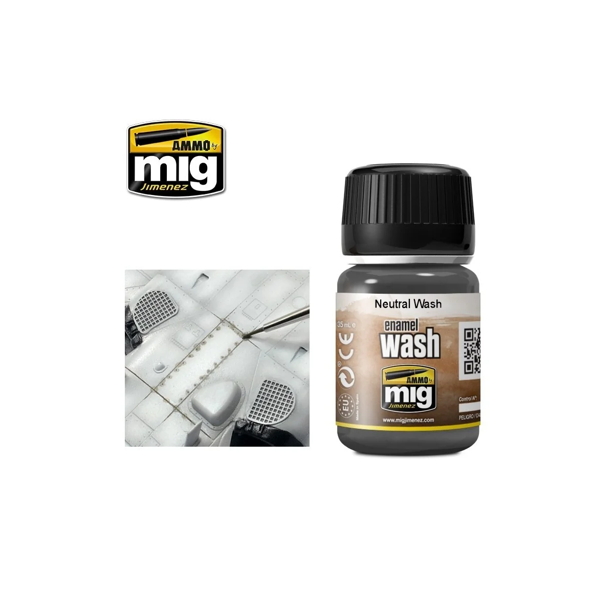 WASH gris neutre 35ml Mig AMMO - MIG Jimenez A.MIG-1010 - 1
