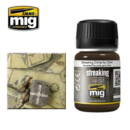 A.MIG-1201-STREAKING Crasse pour D.A.K. 35ml Mig - A.MIG-1201