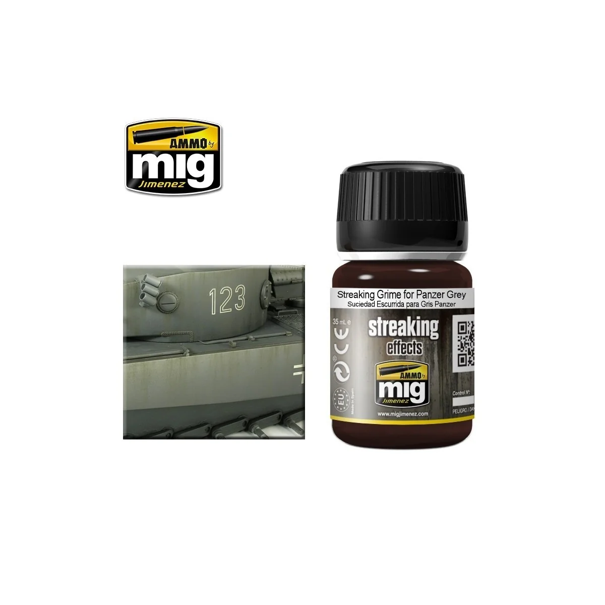 STREAKING Grime for Panzer Grey 35ml Mig - A.MIG-1202