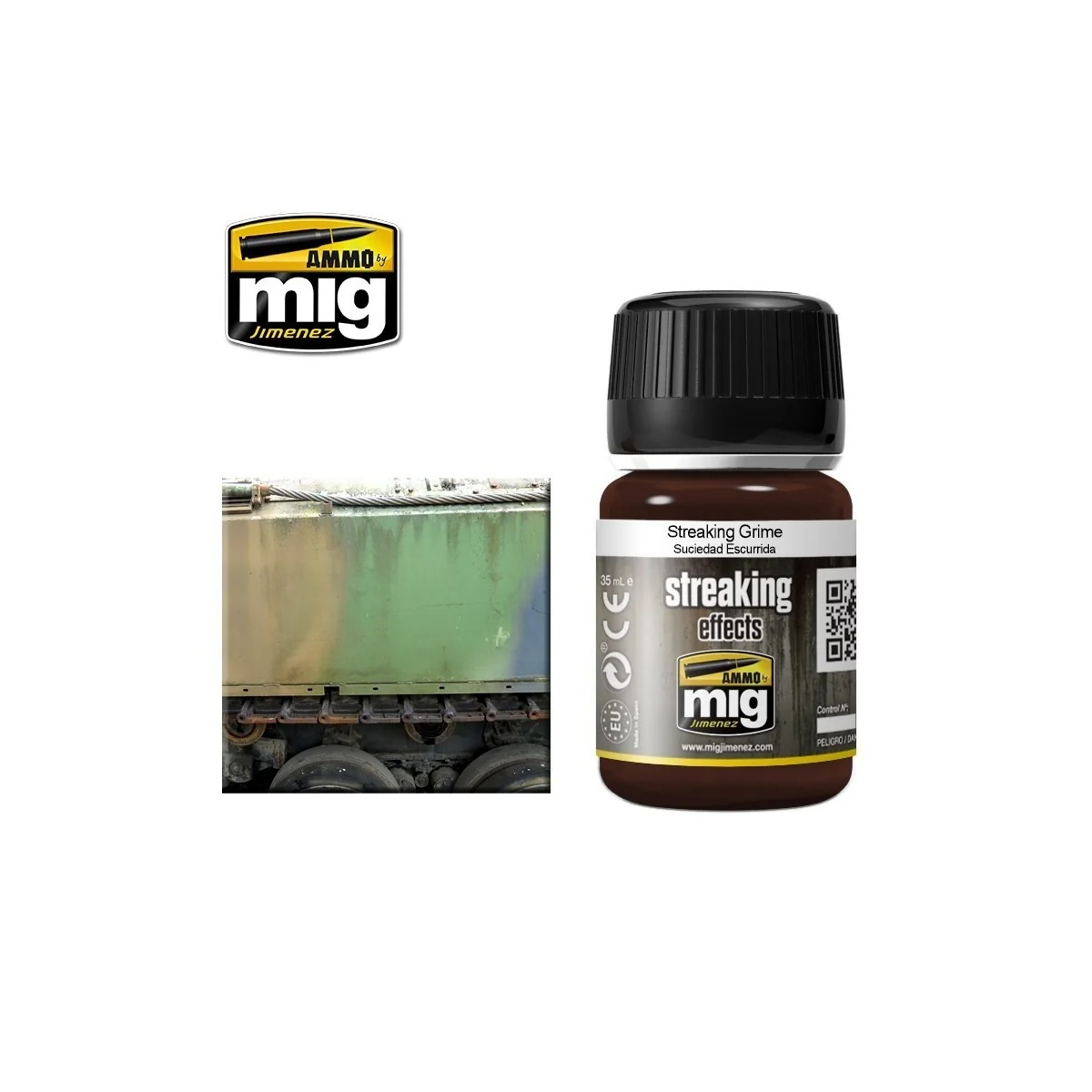 STREAKING Ridged Grime 35ml Mig - A.MIG-1203 STREAKING Ridged Grime 35ml Mig - A.MIG-1203