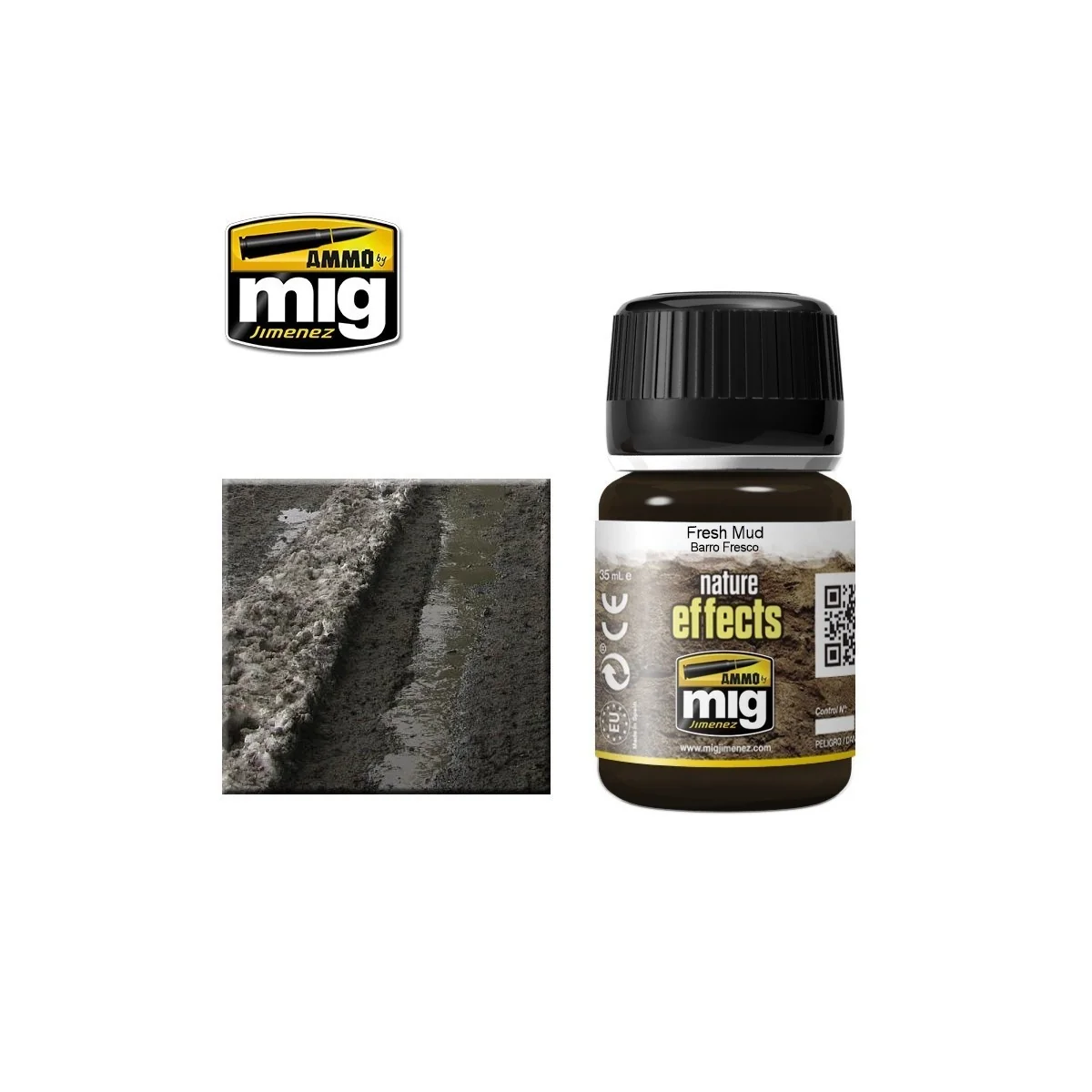 EFFETS NATURE marron foncé boue fraîche 35ml Mig AMMO - MIG Jimenez A.MIG-1402 - 1