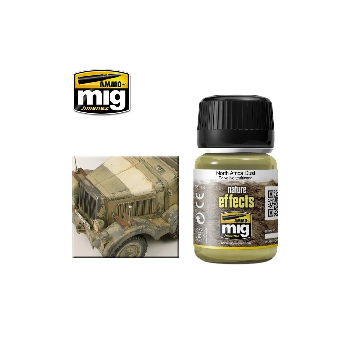NATURE EFFECTS Light Beige Dust North Africa 35ml Mig - A.MIG-1404 NATURE EFFECTS Light Beige Dust North Africa 35ml Mig - A.MIG-1404