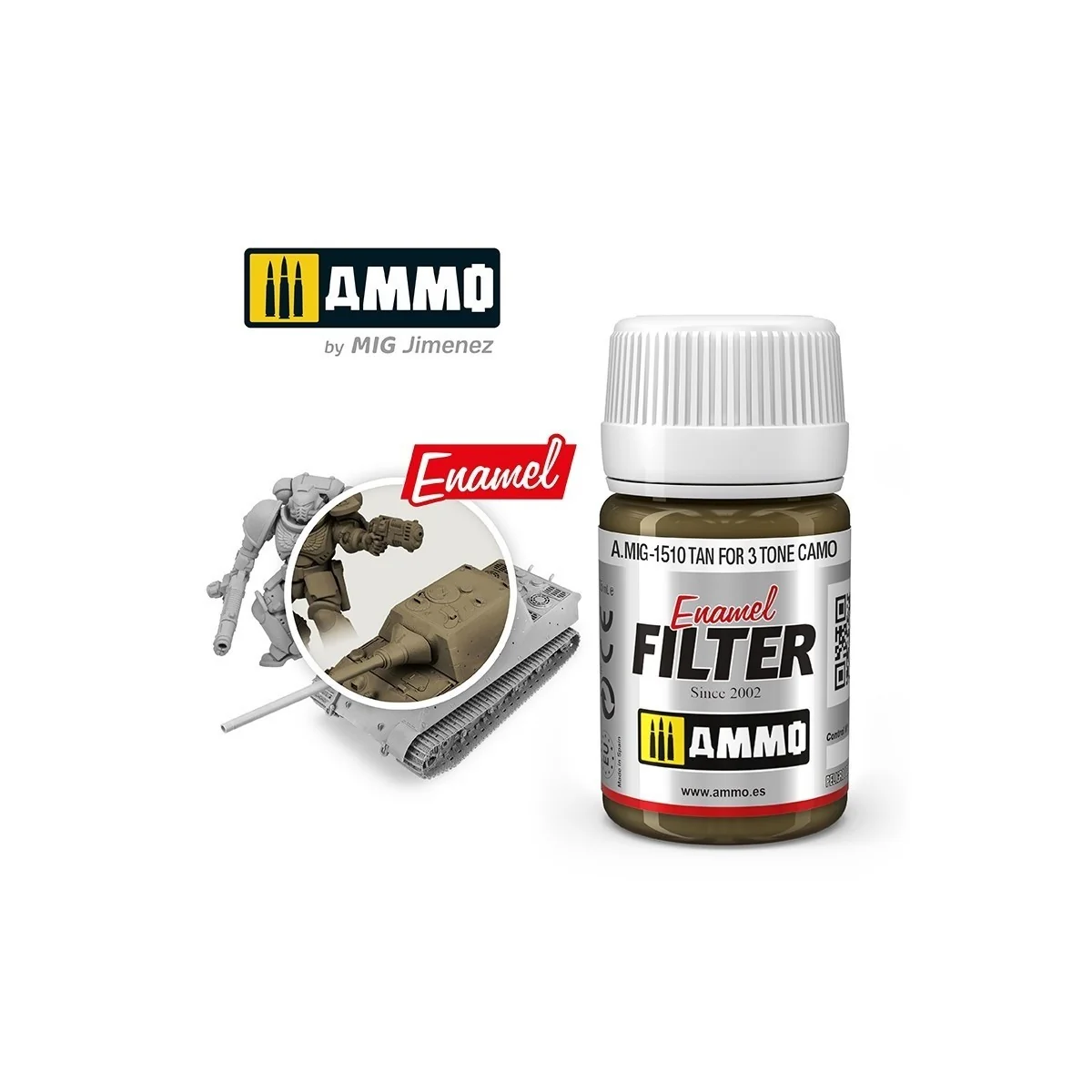 FILTER Tan for 3 Tone Camouflage 35ml Mig - A.MIG-1510 FILTER Tan for 3 Tone Camouflage 35ml Mig - A.MIG-1510