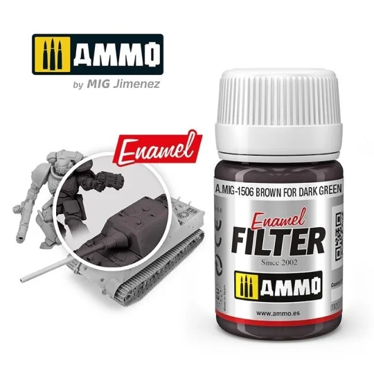 A.MIG-1506-FILTRE Marron pour Vert Foncé 35ml Mig - A.MIG-1506