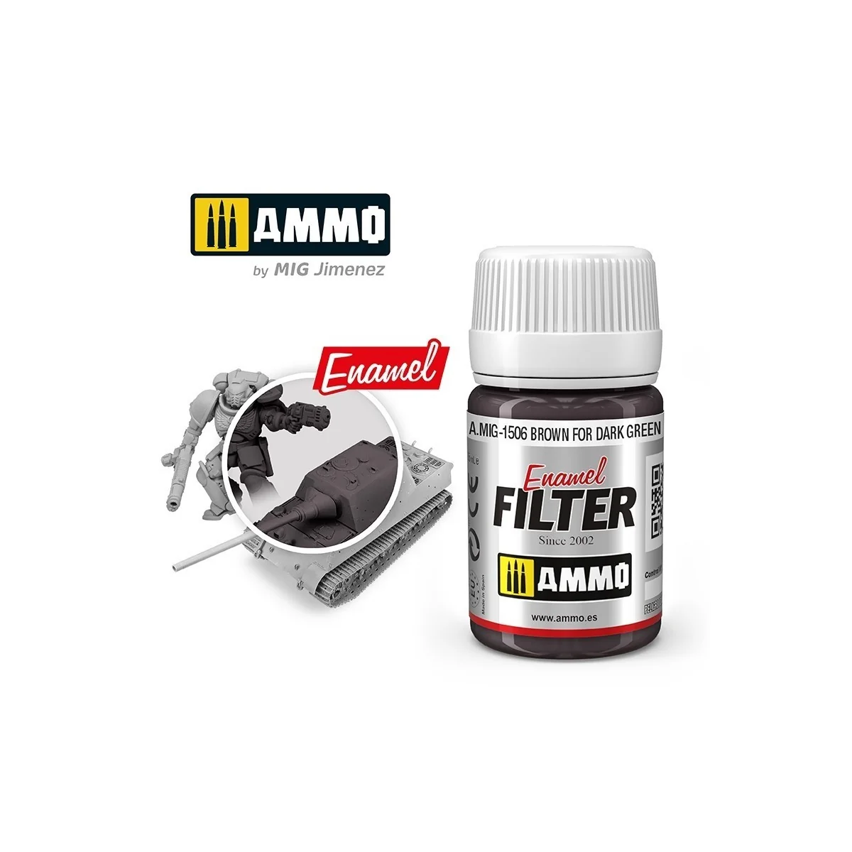 FILTRE Marron pour Vert Foncé 35ml Mig AMMO - MIG Jimenez A.MIG-1506 - 1