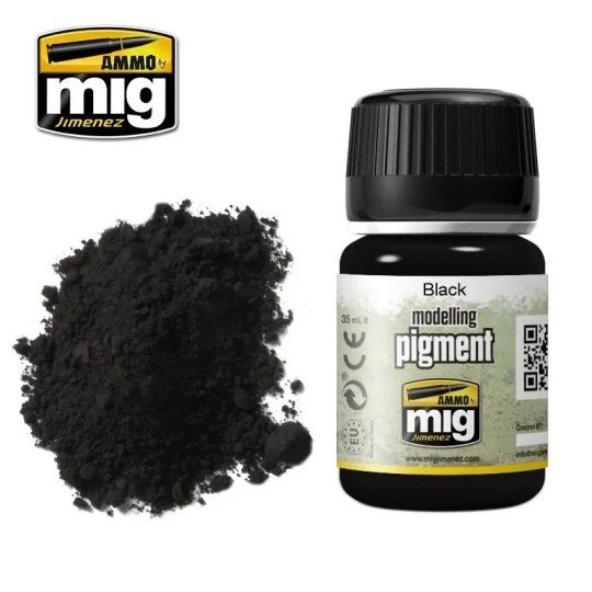 A.MIG-3001-Mig Black PIGMENT Paint 35ml - A.MIG-3001