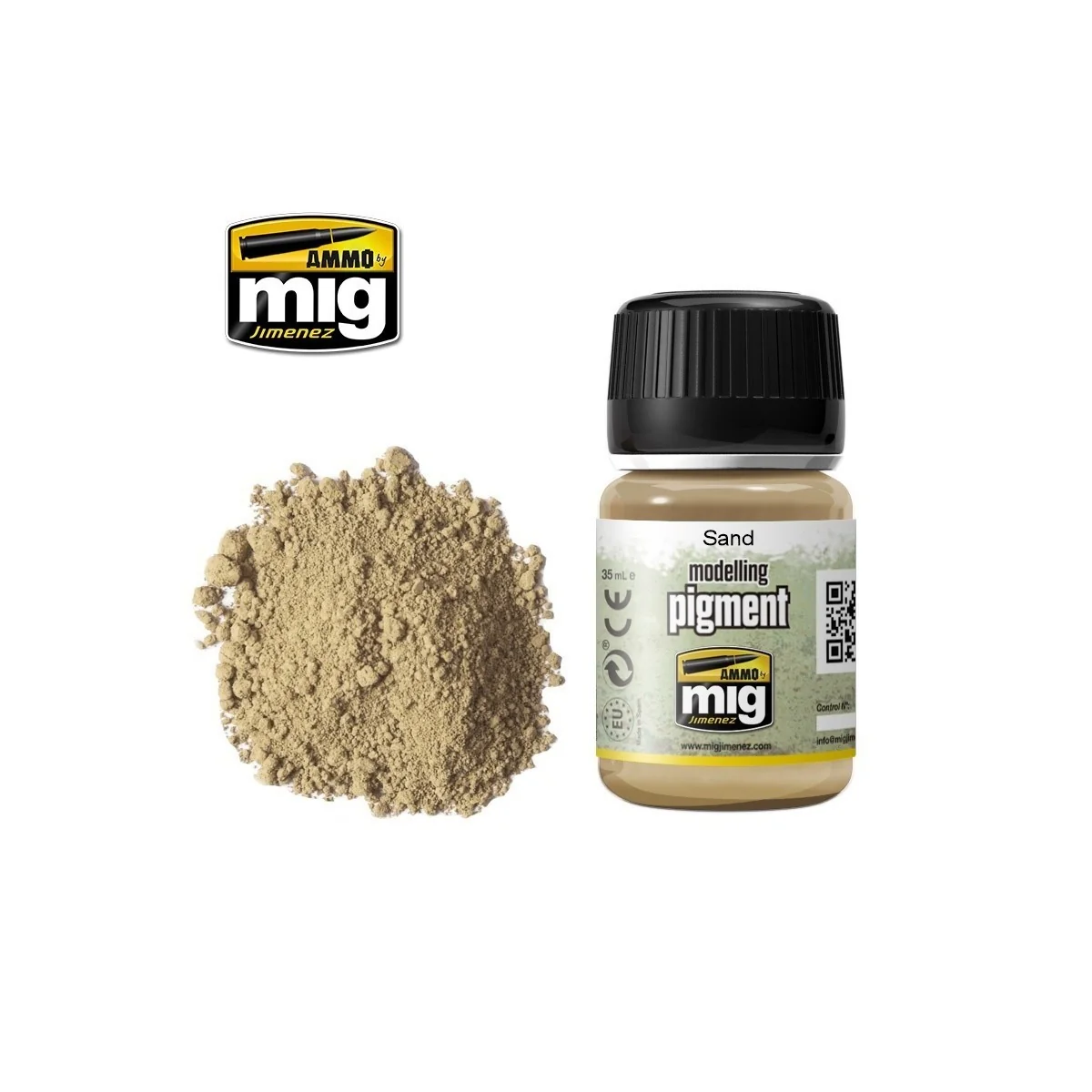 Peinture PIGMENT Sable 35ml Mig AMMO - MIG Jimenez A.MIG-3012 - 1