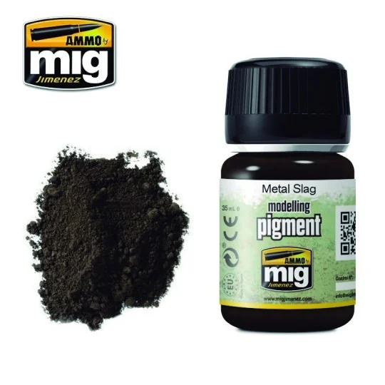 Mig Metallic Slag PIGMENT Paint 35ml - A.MIG-3020 - A.MIG-3020 A.MIG-3020-Mig Metallic Slag PIGMENT Paint 35ml - A.MIG-3020