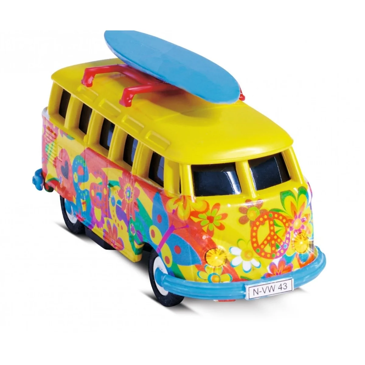 Bus Volkswagen T1 Flower Power 2.4GHz RTR 1/87 Carson - 500504150 Bus Volkswagen T1 Flower Power 2.4GHz RTR 1/87 Carson - 500504150