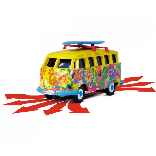 500504150-Bus Volkswagen T1 Flower Power 2.4GHz RTR 1/87 Carson