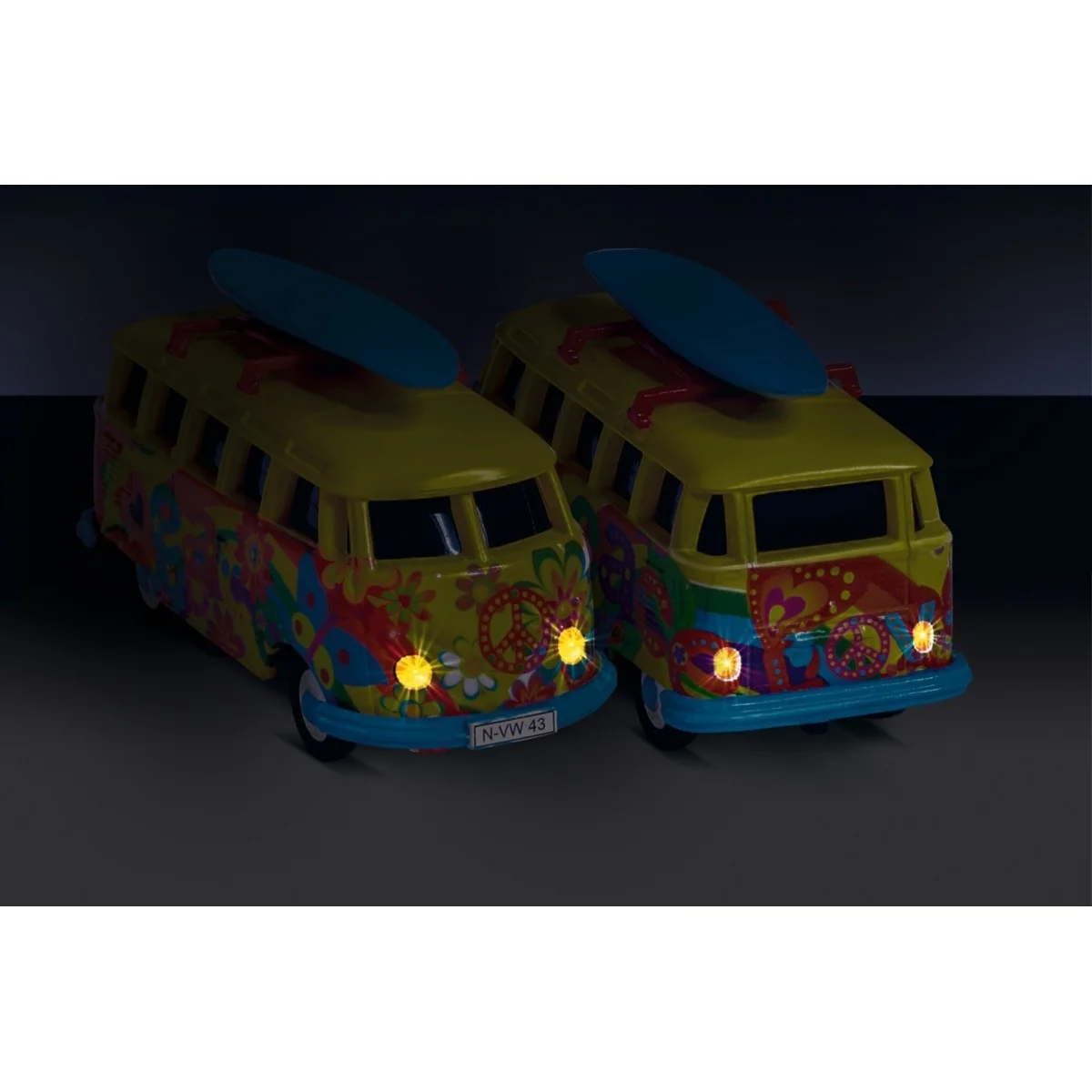 Bus Volkswagen T1 Flower Power 2.4GHz RTR 1/87 Carson 500504150 - 7