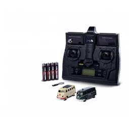 Set de 2 Bus Volkswagen T1 Police et Ambulance 2.4GHz RTR 1/87 Carson 500504152 - 1