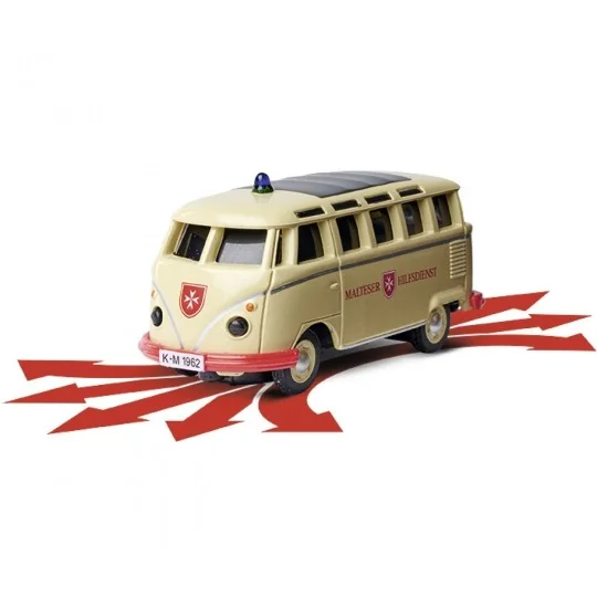 500504152-Set de 2 Bus Volkswagen T1 Police et Ambulance 2.4GHz RTR 1/87 Carson