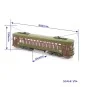 OcCre 53012 New Orleans Tram 1/24 scale wood and metal construction... 53012-OcCre 53012 New Orleans Tram 1/24 scale wood and metal construction kit