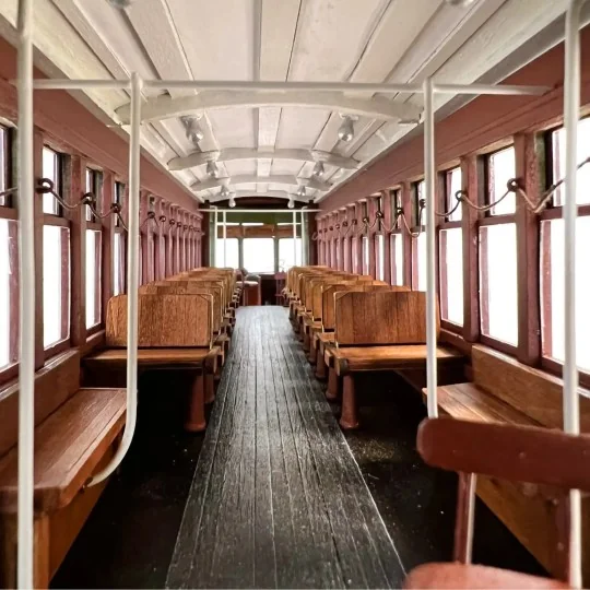 53012-OcCre 53012 New Orleans Tram 1/24 scale wood and metal construction kit