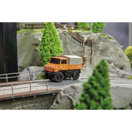 500504125-Mercedes Unimog U406 communal 2.4GHz RTR 1/87 Carson