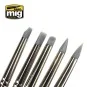 A.MIG-7606-Set of 5 Mig rubber brushes - A.MIG-7606