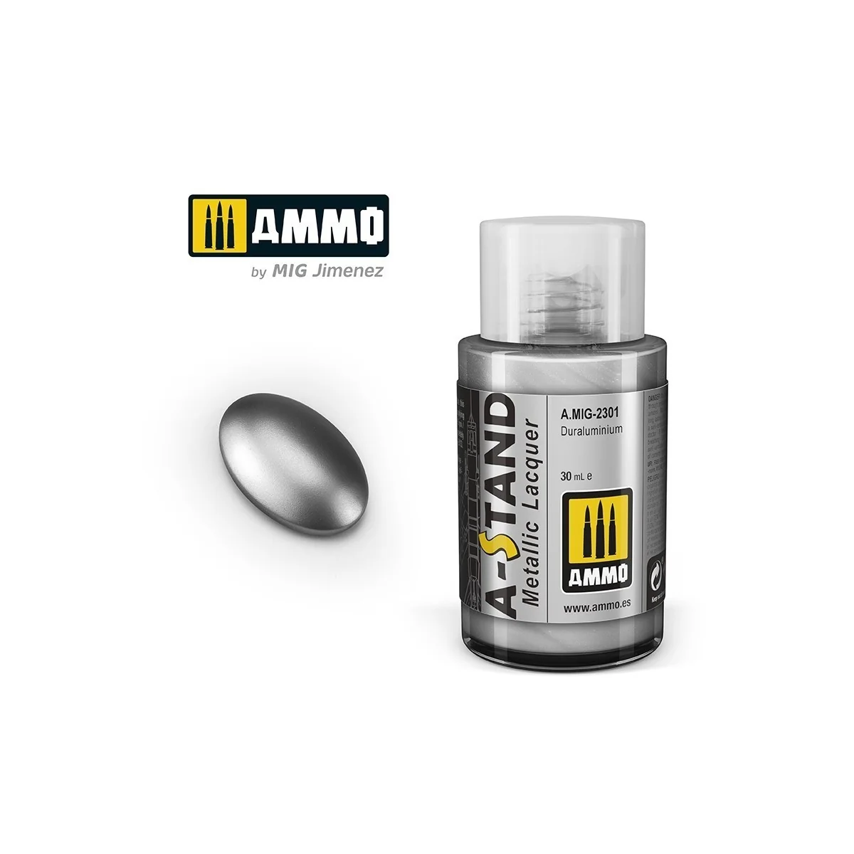 Peinture A-STAND Duraluminium 30ml Mig AMMO - MIG Jimenez A.MIG-2301 - 1 Peinture A-STAND Duraluminium 30ml Mig AMMO - MIG Jimenez A.MIG-2301 - 1