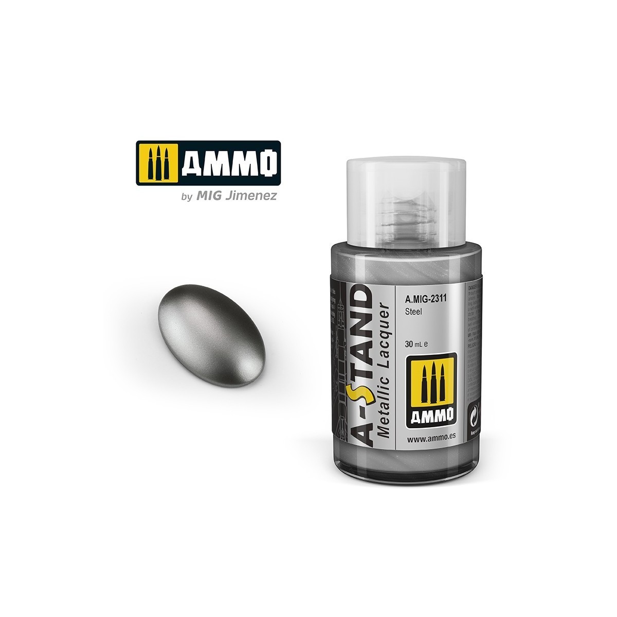 A-STAND Steel Paint 30ml Mig - A.MIG-2311