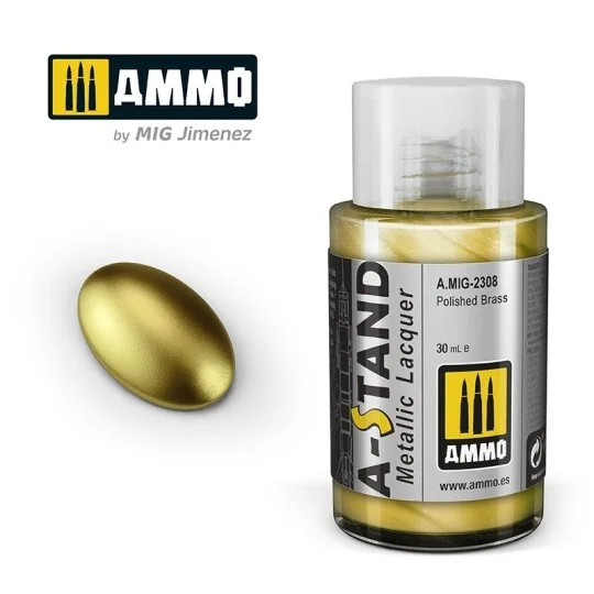 A.MIG-2308-Peinture A-STAND Laiton poli 30ml Mig - A.MIG-2308