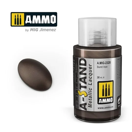 A.MIG-2320-A-STAND Burnt Iron Paint 30ml Mig - A.MIG-2320