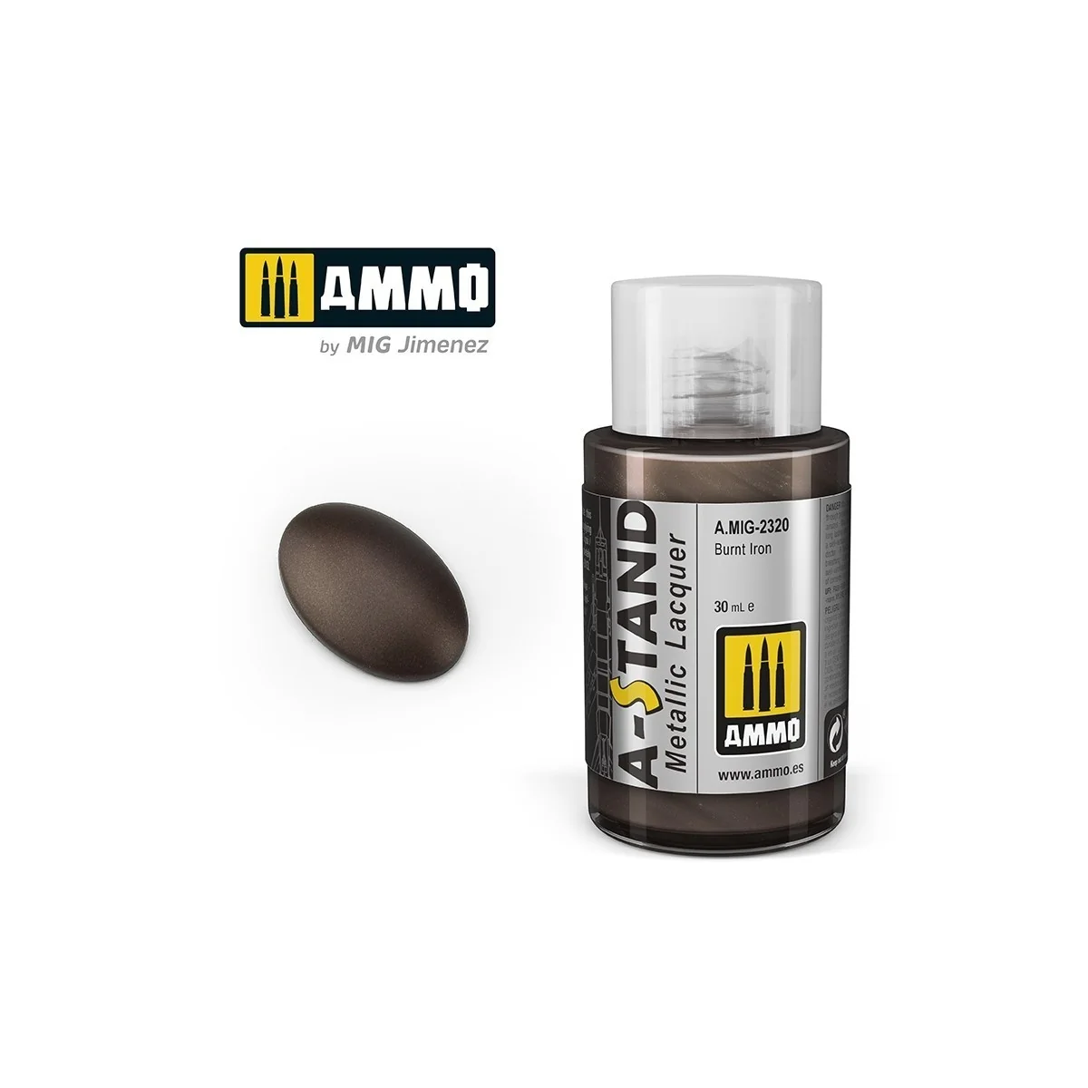 Peinture A-STAND Fer brûlé 30ml Mig AMMO - MIG Jimenez A.MIG-2320 - 1