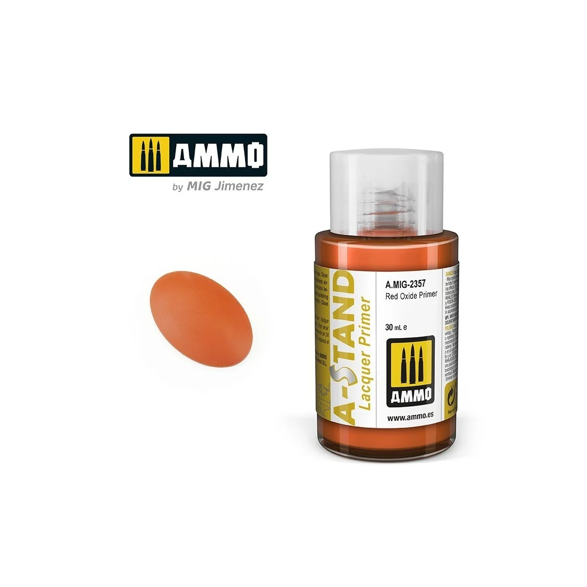 Peinture A-STAND Apprêt à l'oxyde rouge 30ml Mig AMMO - MIG Jimenez A.MIG-2357 - 1