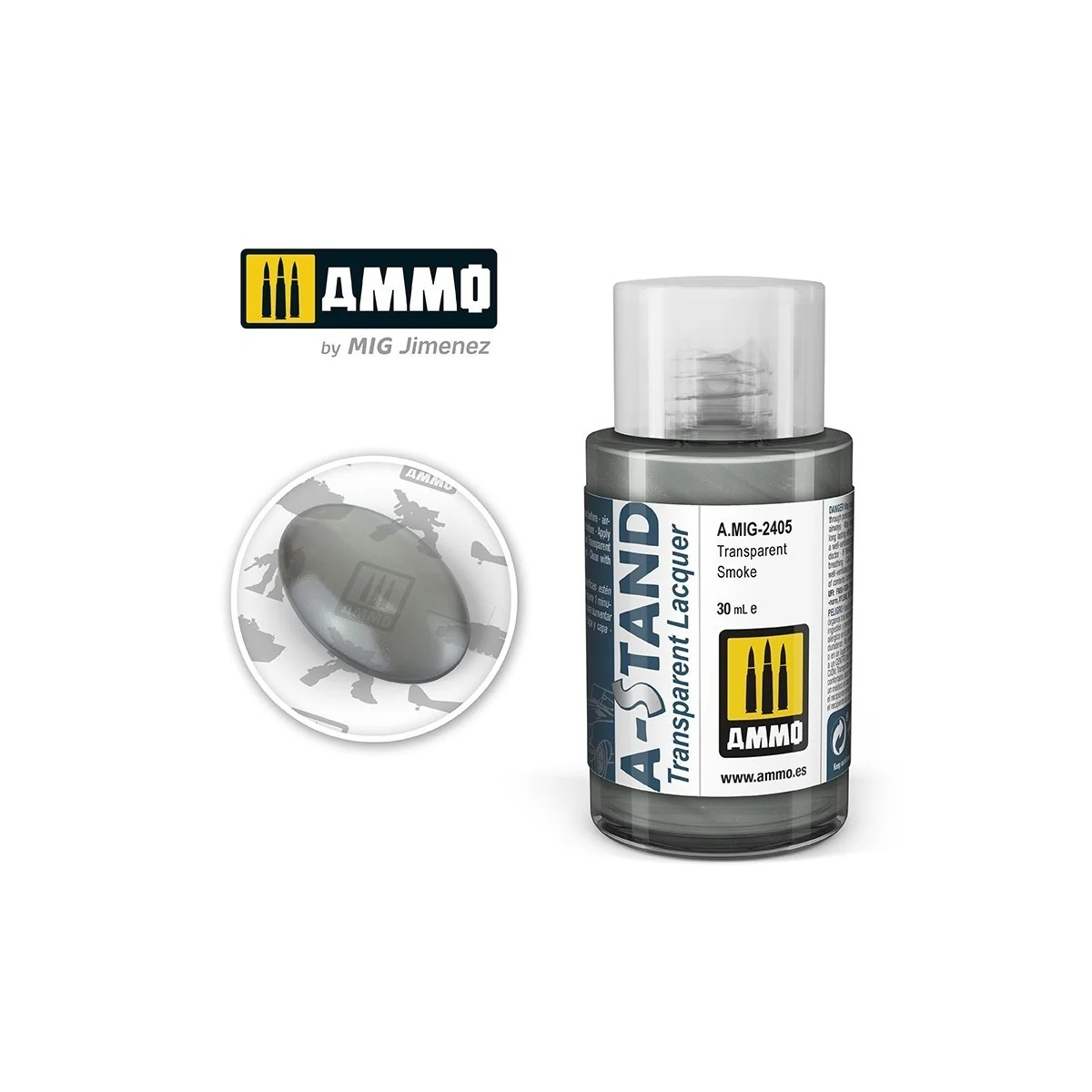 A-STAND Clear Smoke Paint 30ml Mig - A.MIG-2405 A-STAND Clear Smoke Paint 30ml Mig - A.MIG-2405