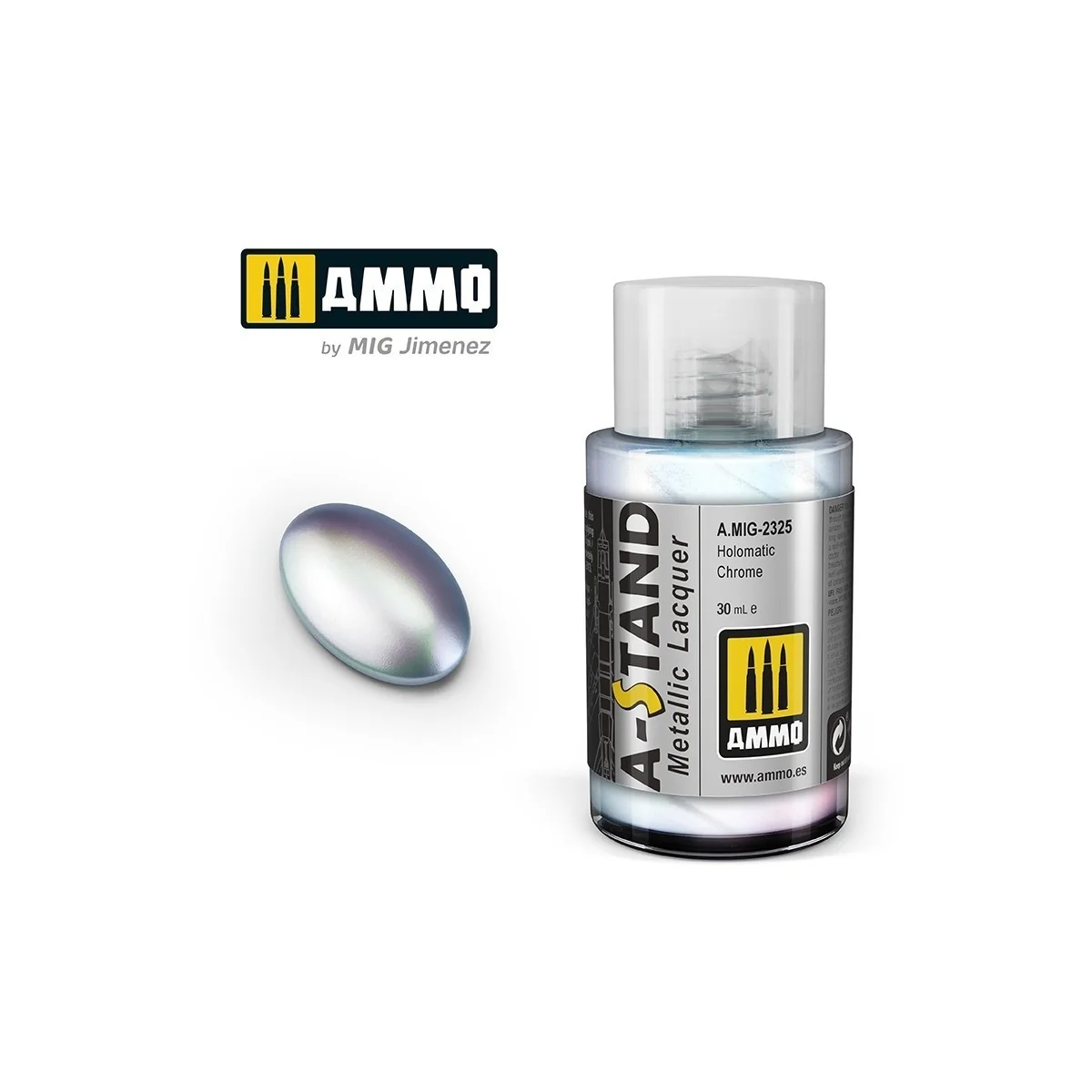 A-STAND Holomatic Chrome Paint 30ml Mig - A.MIG-2325 A-STAND Holomatic Chrome Paint 30ml Mig - A.MIG-2325