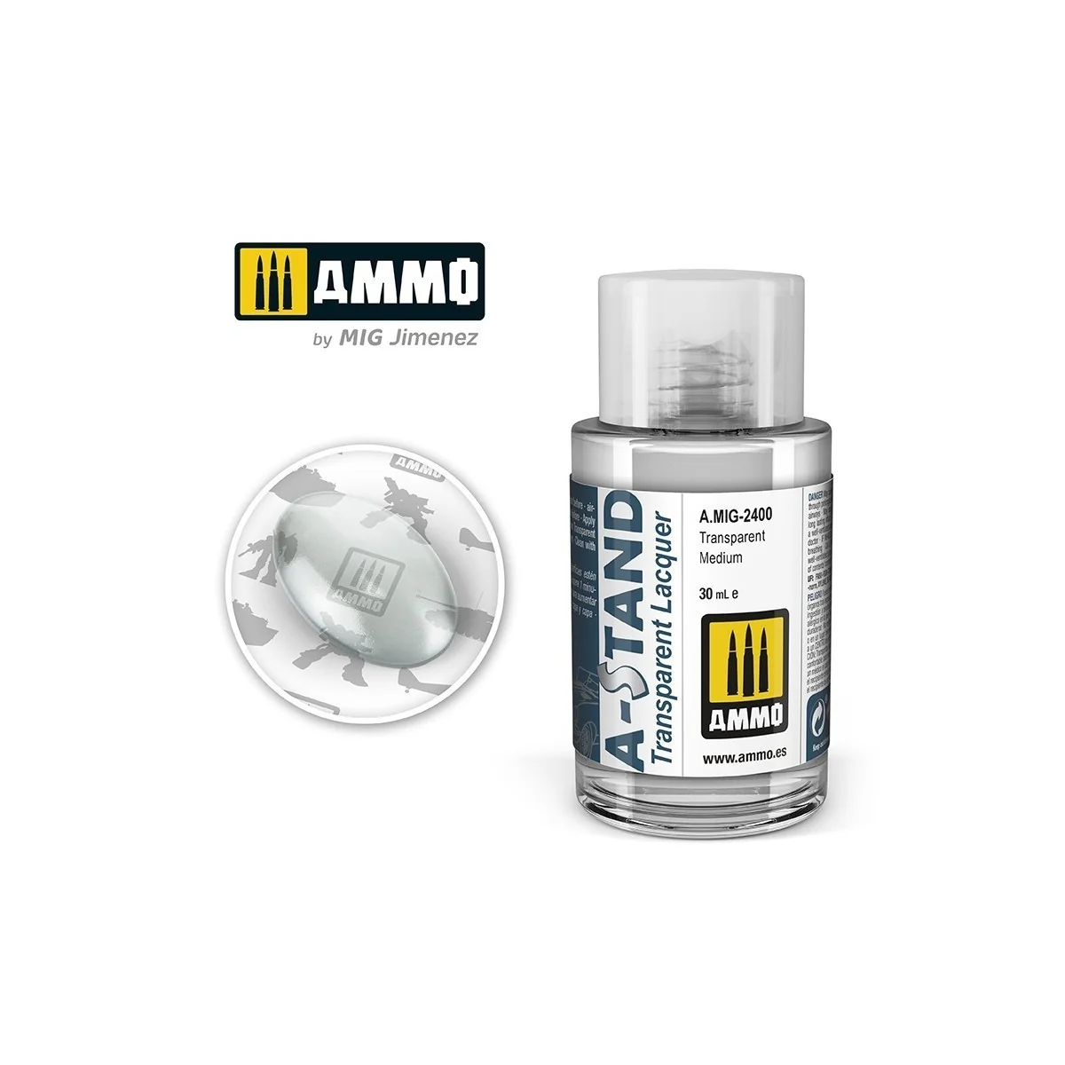 Peinture A-STAND Médium Transparent 30ml Mig AMMO - MIG Jimenez A.MIG-2400 - 1