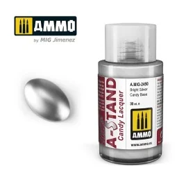 A-STAND Paint Glossy Silver Candy 30ml Mig - A.MIG-2450