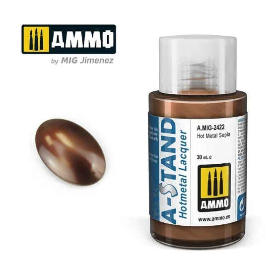 A.MIG-2422-Peinture A-STAND Hot Metal Sépia 30ml Mig - A.MIG-2422