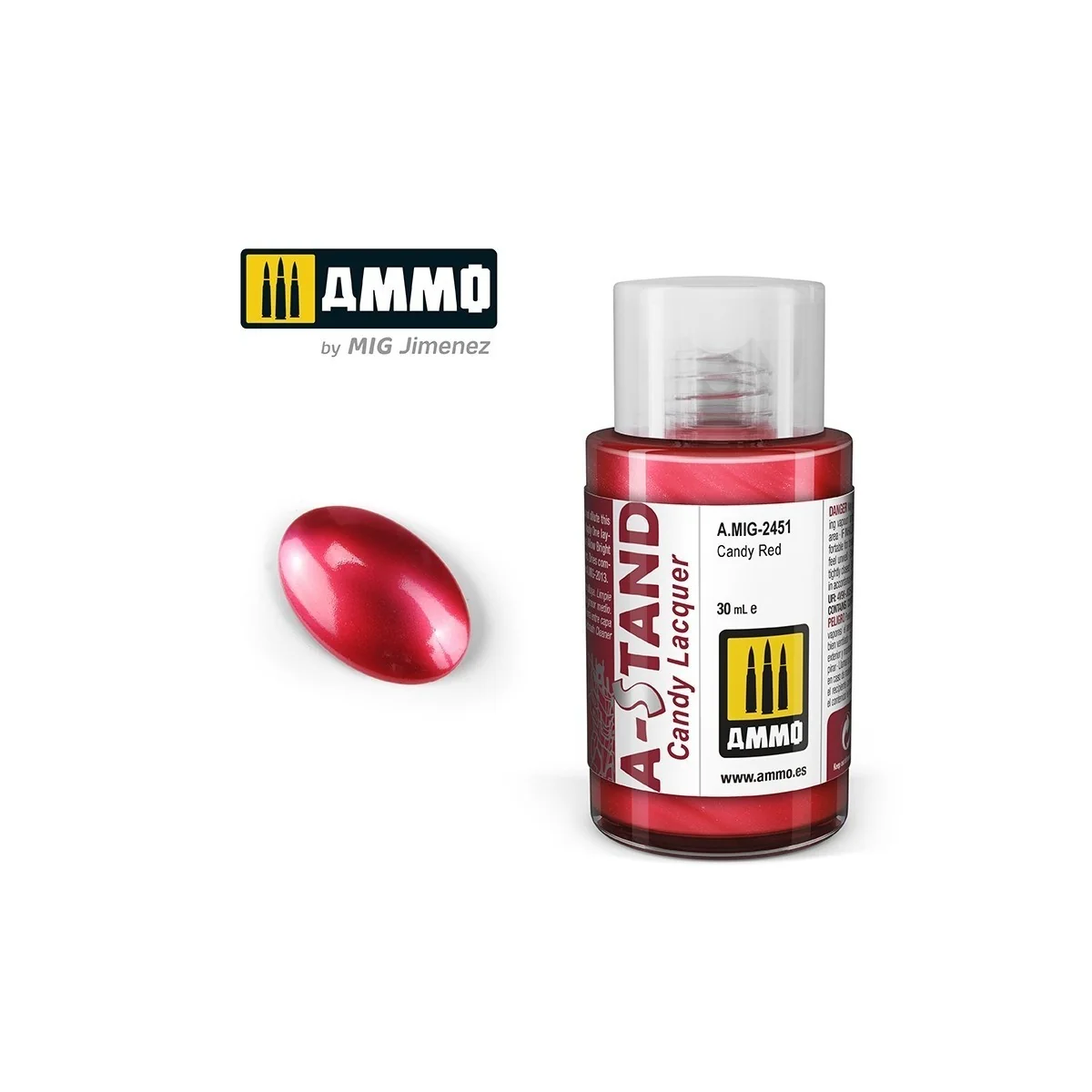A-STAND Paint Red Candy 30ml Mig - A.MIG-2451 A-STAND Paint Red Candy 30ml Mig - A.MIG-2451