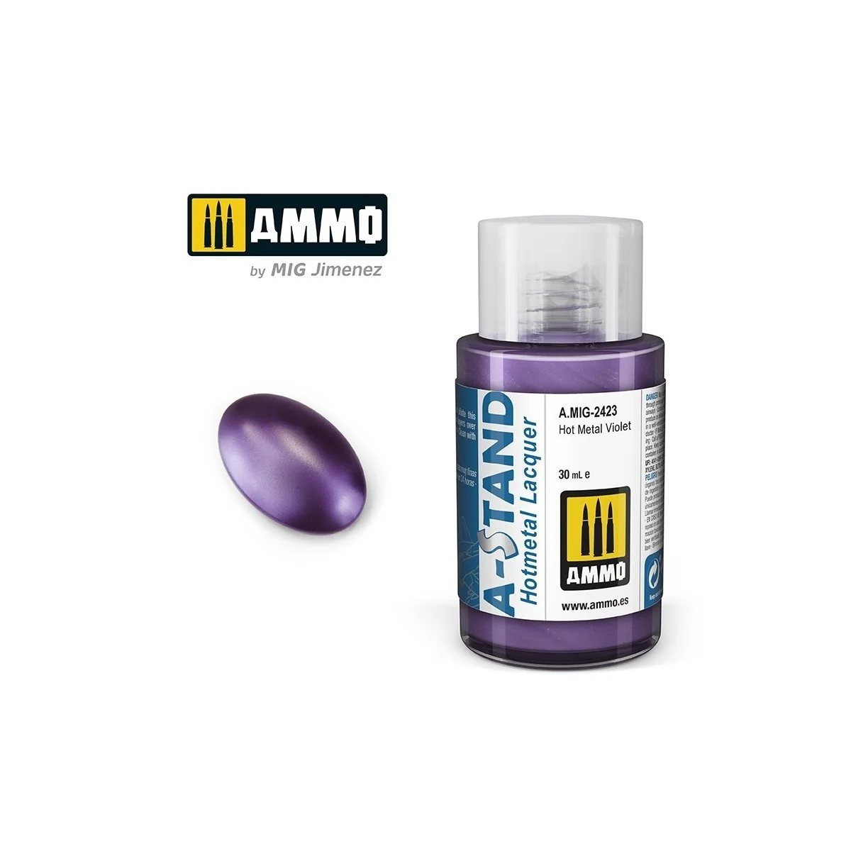Peinture A-STAND Hot Metal Violet 30ml Mig AMMO - MIG Jimenez A.MIG-2423 - 1