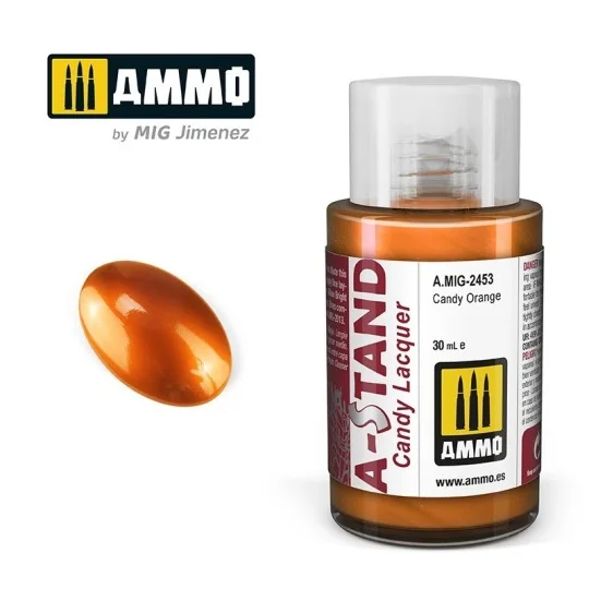 A.MIG-2453-A-STAND Orange Candy Paint 30ml Mig - A.MIG-2453