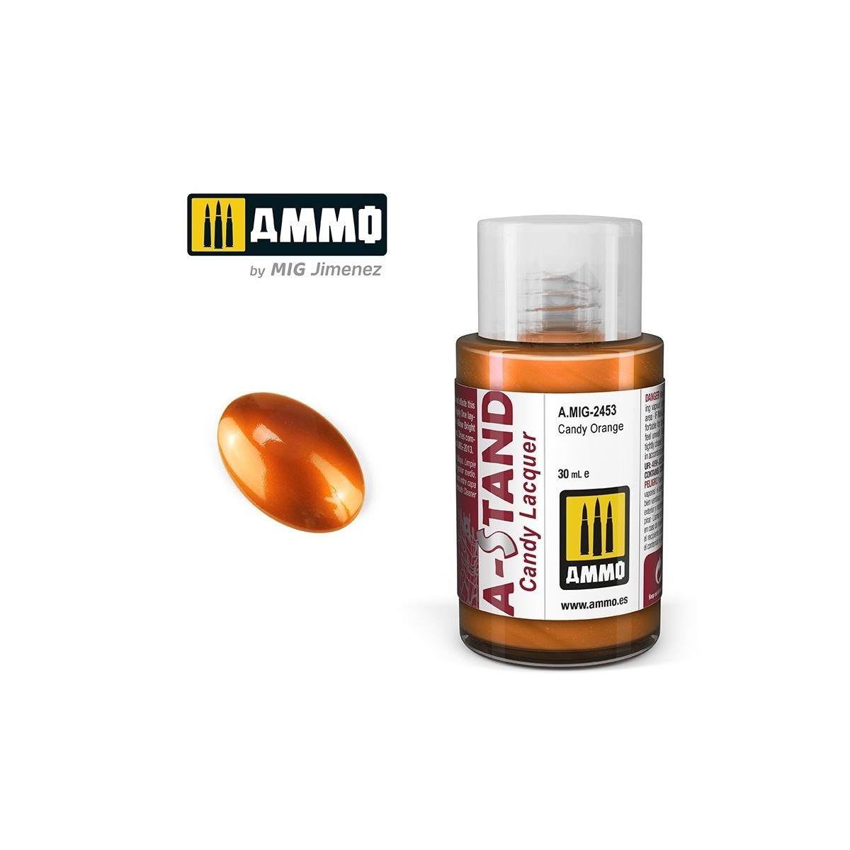 A-STAND Orange Candy Paint 30ml Mig - A.MIG-2453 A-STAND Orange Candy Paint 30ml Mig - A.MIG-2453
