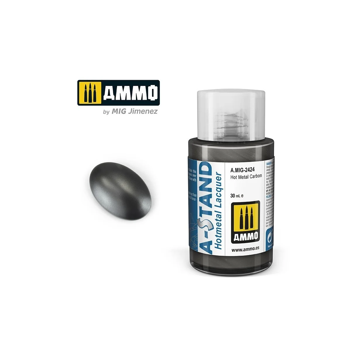 Peinture A-STAND Hot Metal Carbone 30ml Mig AMMO - MIG Jimenez A.MIG-2424 - 1 Peinture A-STAND Hot Metal Carbone 30ml Mig AMMO - MIG Jimenez A.MIG-2424 - 1
