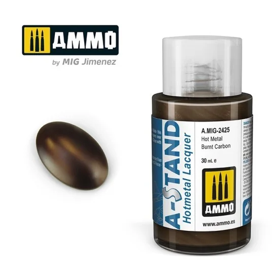 A-STAND Hot Metal Burnt Carbon Paint 30ml Mig - A.MIG-2425 - A.MIG-... A.MIG-2425-A-STAND Hot Metal Burnt Carbon Paint 30ml Mig - A.MIG-2425