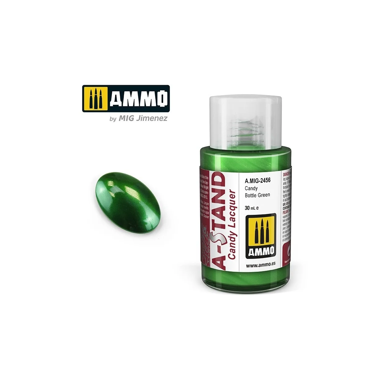 A-STAND Paint Candy Green Bottle 30ml Mig - A.MIG-2456 - A.MIG-2456 A-STAND Paint Candy Green Bottle 30ml Mig - A.MIG-2456 - A.MIG-2456