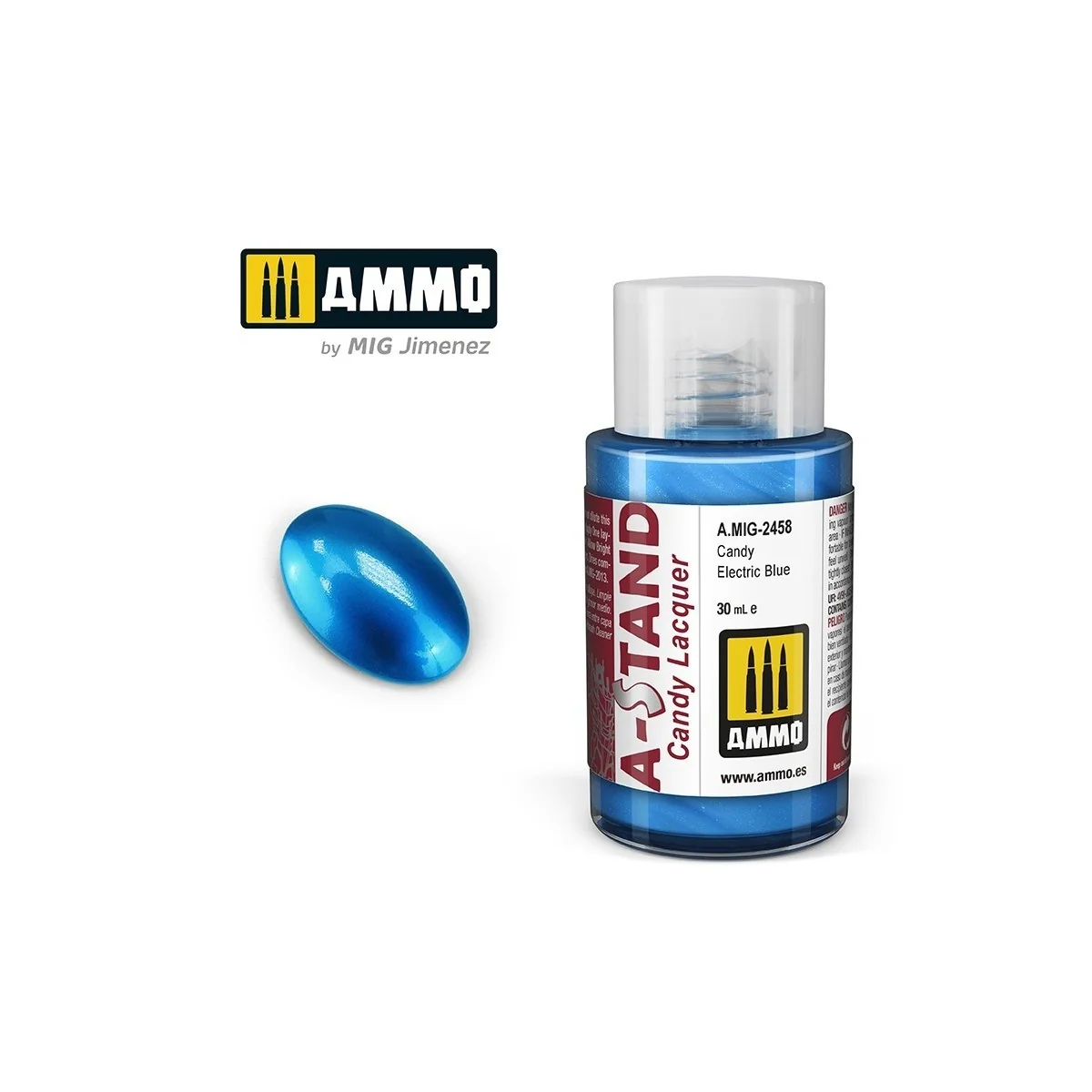 A-STAND Electric Blue Candy Paint 30ml Mig - A.MIG-2458 - A.MIG-2458 A-STAND Electric Blue Candy Paint 30ml Mig - A.MIG-2458 - A.MIG-2458