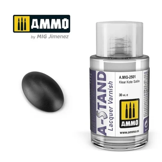 Paint A-STAND Varnish Klear Kote Satin 30ml Mig - A.MIG-2501 - A.MI... A.MIG-2501-Paint A-STAND Varnish Klear Kote Satin 30ml Mig - A.MIG-2501