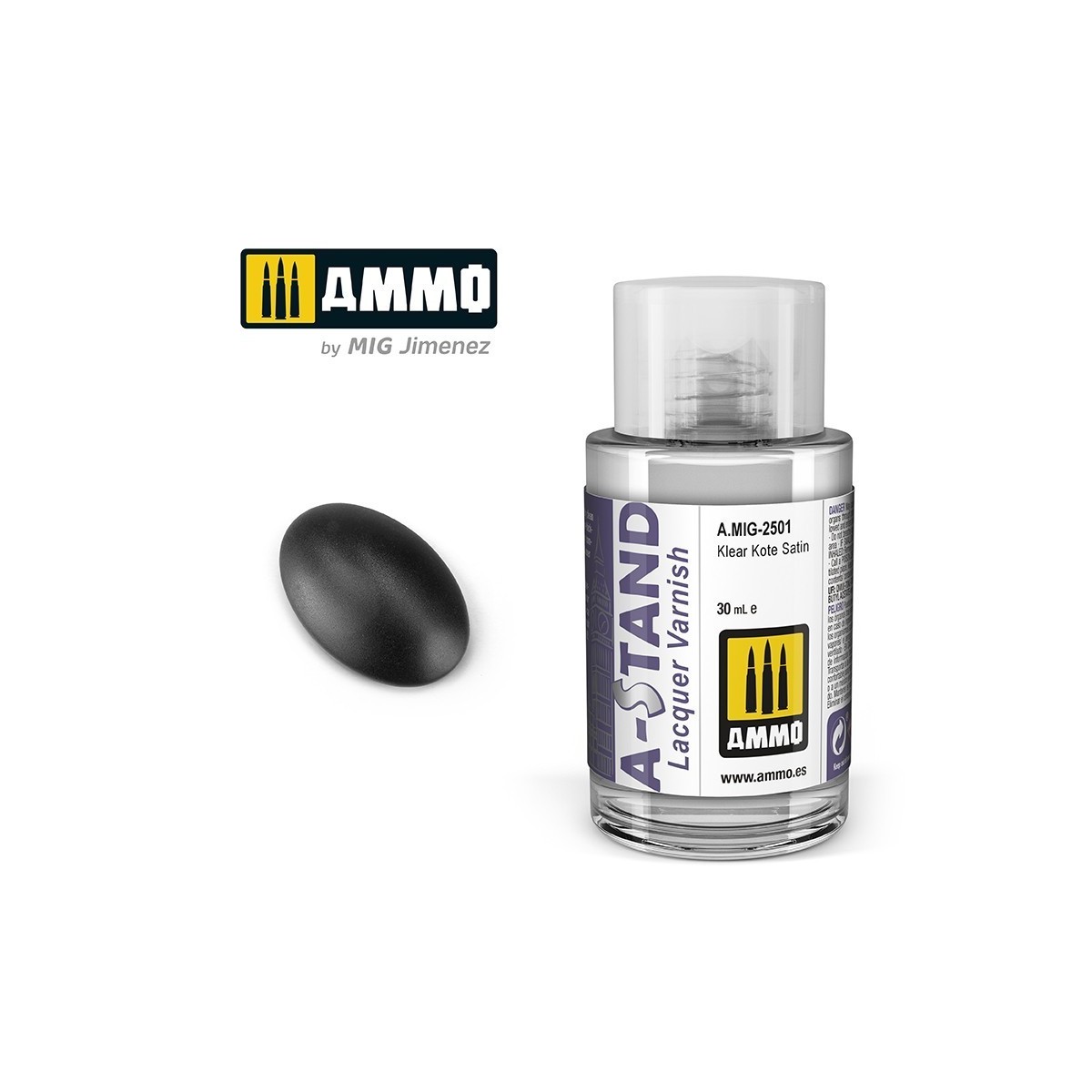Paint A-STAND Varnish Klear Kote Satin 30ml Mig - A.MIG-2501
