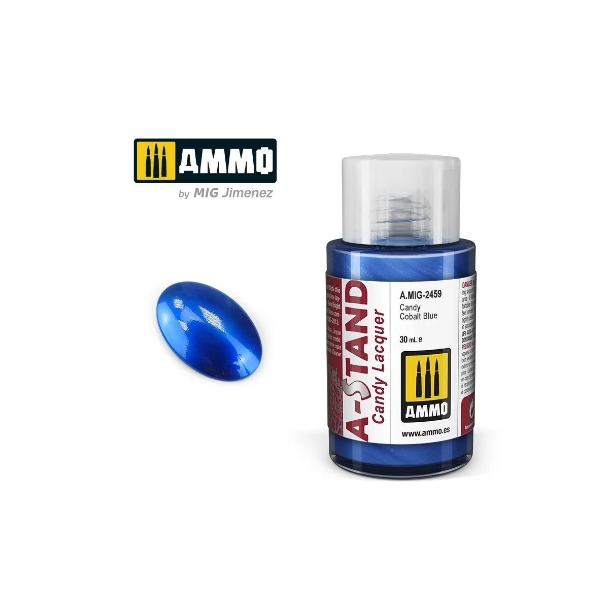 A-STAND Cobalt Candy Blue Paint 30ml Mig - A.MIG-2459 A-STAND Cobalt Candy Blue Paint 30ml Mig - A.MIG-2459